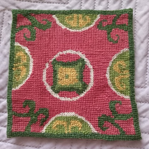 Vtg 80s tapestry needlepoint - vtg,