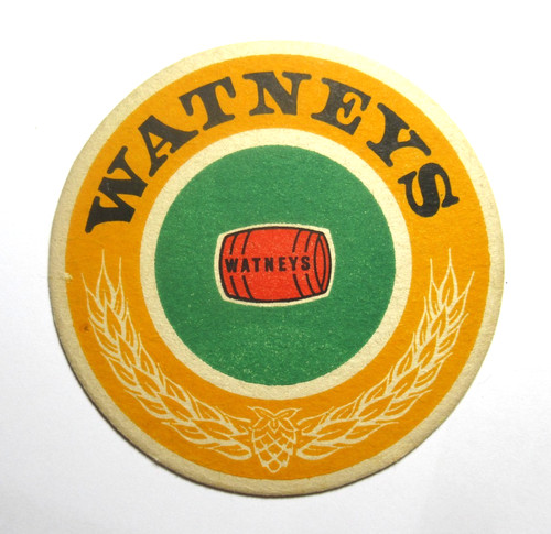 Vintage watneys beer coaster - beer,