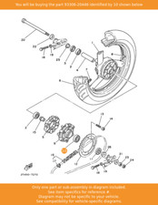 YAMAHA Bearing, 93306-20446