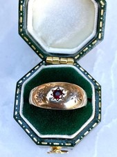 Vintage 9ct Gold Garnet And