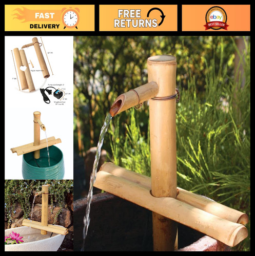 Adjustable bamboo fountain - adjustable,