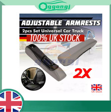 Pair- Adjustable Armrest Seat Armrest for Car Seat Arm Rest 37.5cm Grey VW t5 t6