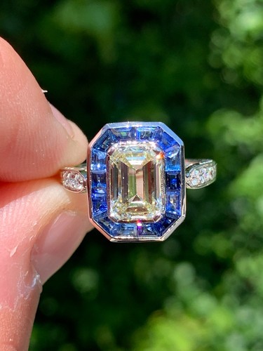 Platinum 01ct emerald cut - platinum, 2.01ct