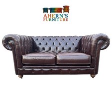 Brown Leather Chesterfield 2
