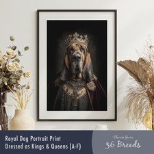 Royal Dog Portrait Print