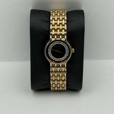 Imado Ladies Quartz Watch Crystal Accents Dial Two Tone Bracelet Working 23mm