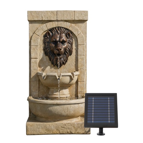 Solar powered decorative - decorative, lion