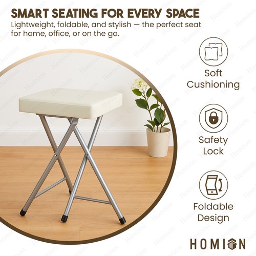Folding stool soft padded - folding,