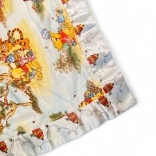 Winnie The Pooh Baby Blanket Satin Trim  Nursery Handmade 36 X 42 Inches Soft