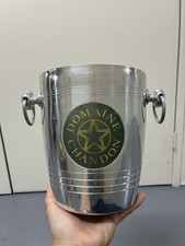Domaine Chandon Champagne Ice Bucket Silver Metal Wine Cooler Made In France