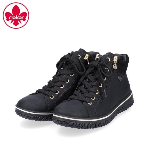 Rieker womens black warm lined - black,