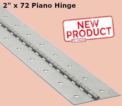 Piano hinge steel - 2", 72