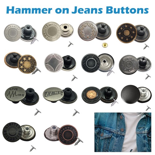 17mm jeans buttons with pins - jeans,