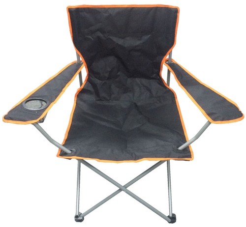 Black orange captains chair - orange,