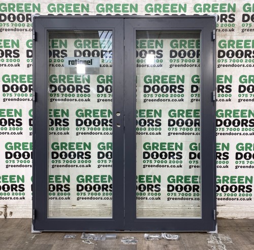 Aluclad aluminium french doors - aluminium,