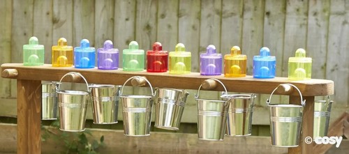 Mini buckets sand - sand, water