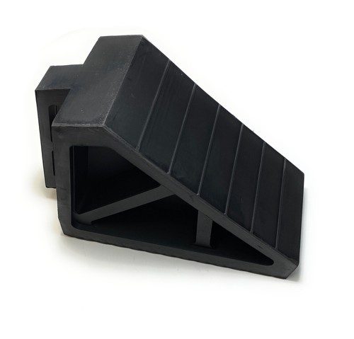 Rubber wheel chock heavy - rubber, duty