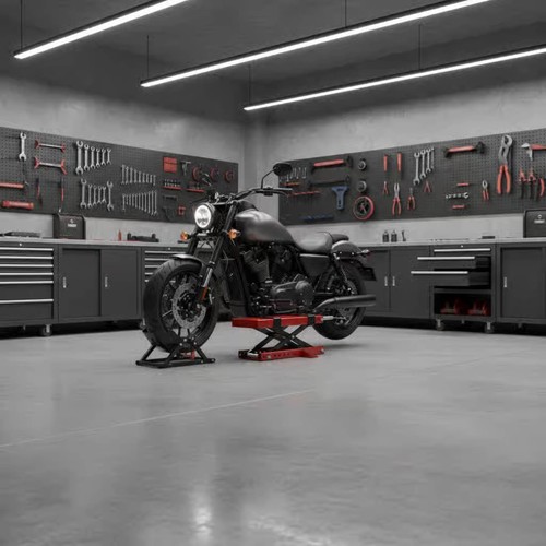 Motorcycle lift table - motorcycle, steel