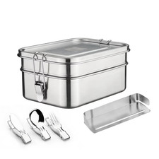 2-Tier Stainless Steel Lunch