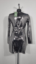 H&M Silver Sparkly Bodycon