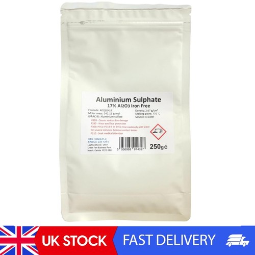250g aluminium sulphate - aluminium, powder