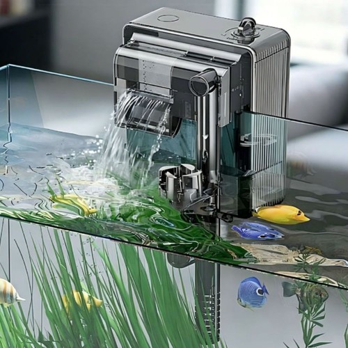 Wall mounted fish tank - wall-mounted,