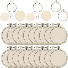 2 Inch Hoop Embroidery Hoop Frame Adjustable Circle Round Small  Wooden8327