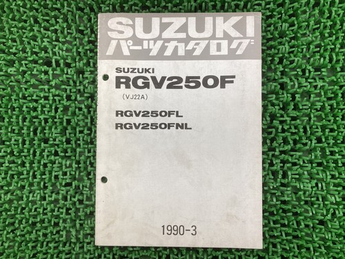 Rgv250f parts list - parts,