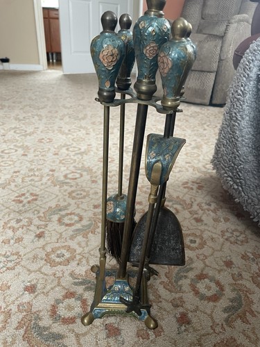 Antique brass fireside - antique,