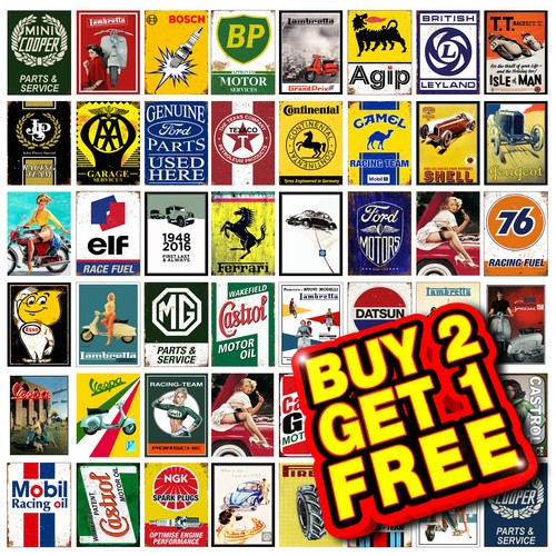 Garage metal tin sign - metal,