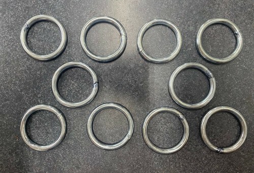 Lot metal rings welded - lot,