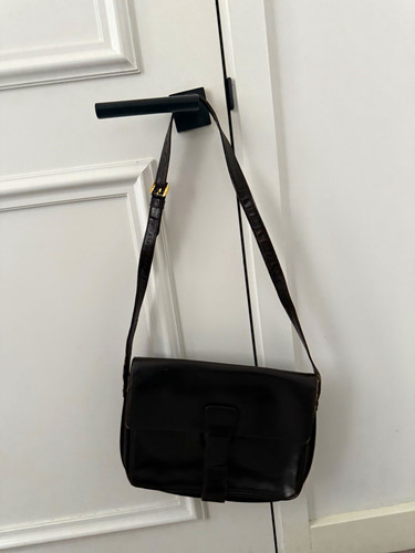 Loewe black leather shoulder - loewe,