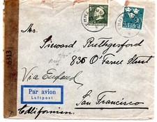 1944 Sweden Airmail Luftpost