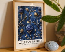 William Morris Blue Thistle