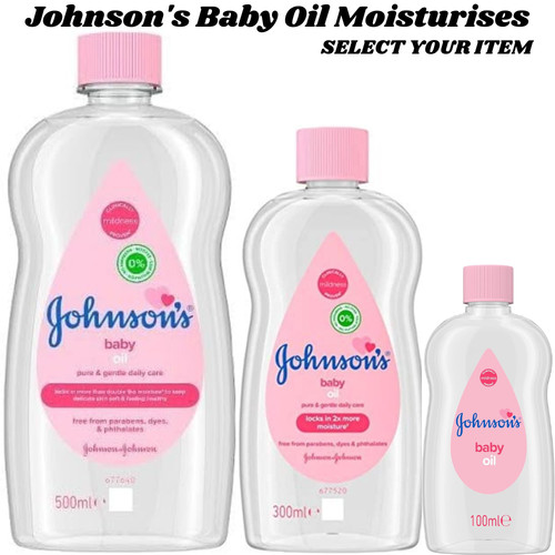 Johnson baby oil - baby, moisturises