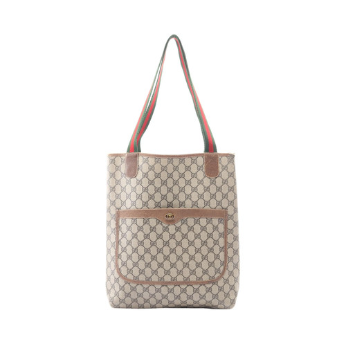 Gucci tote bag beige pvc - gucci,