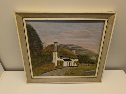 Old oil painting - old,