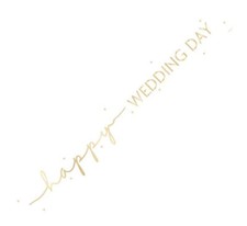 Wedding day banner 9ft - banner,