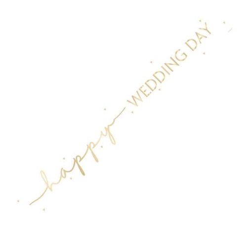 Wedding day banner - wedding, 9ft