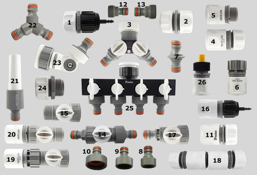 Quick connect garden hosepipe - ,