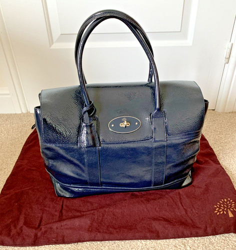 Mulberry bayswater navy patent - mulberry,
