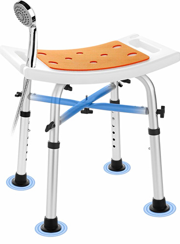 Adjustable shower bath stool - adjustable,