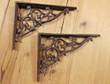 2 Antique Style Shelf Brace