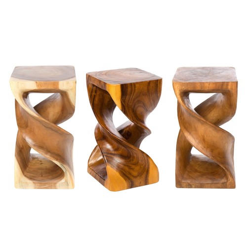 Double twisted wooden infinity - double,