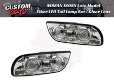 NISSAN 180SX RPS13 KRPS13 Late Model Fiber LED Tail Lamp Set V3 Clear Lens JDM