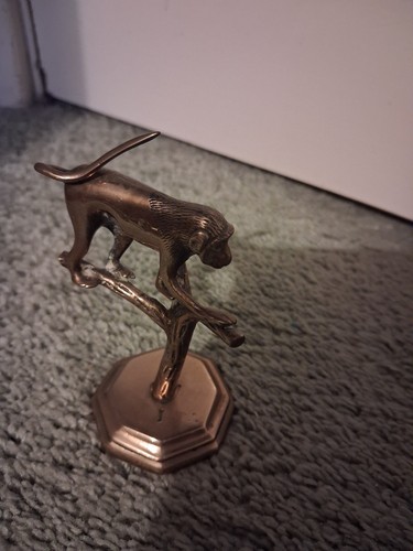 Vintage brass monkey - brass,