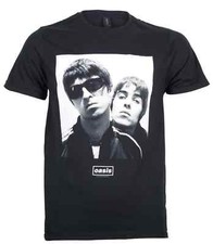Official Oasis T Shirt Noel And Liam Square Photo Reunion Tour 2025 New Black