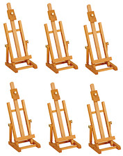6 X Artist Table Top Easel