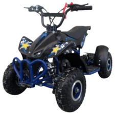 Mini Quad Bike BLUE 50cc Quad ATV Off Road Petrol 2 Stroke Kids Motorbike