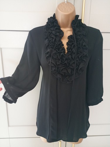 Bnwt black zara frill - bnwt, ruffle